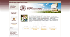 Desktop Screenshot of kabalarianphilosophy.org